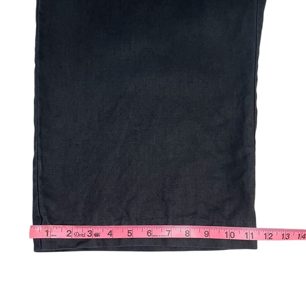 Eileen Fisher Women 100% Organic Linen Pull On Wide Leg Pants Size 1X Minimalist - Picture 9 of 11